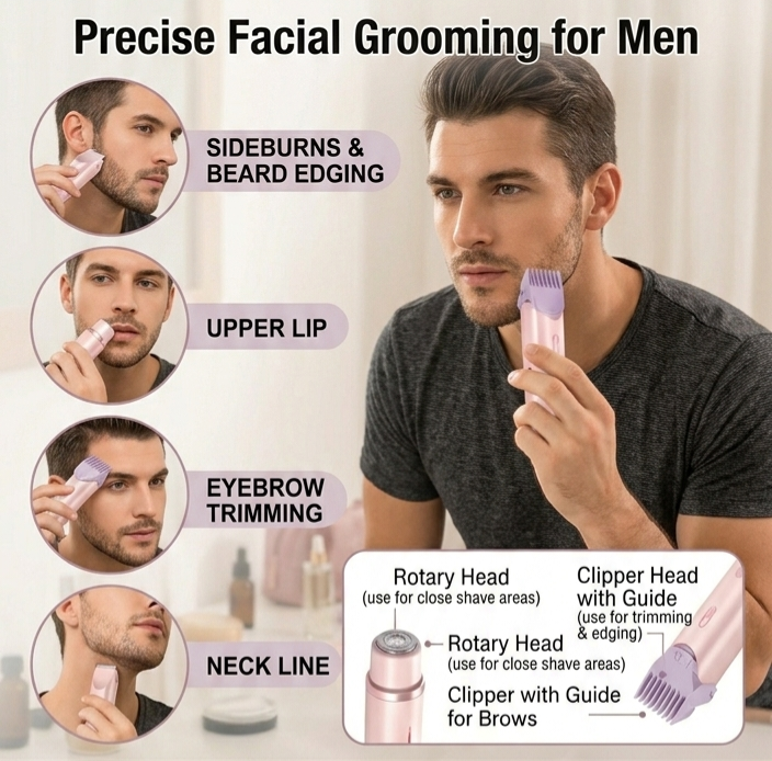 SmoothGlide Pro™ Painless Trimmer & Body Shaver for Unisex - Waterproof & Portable