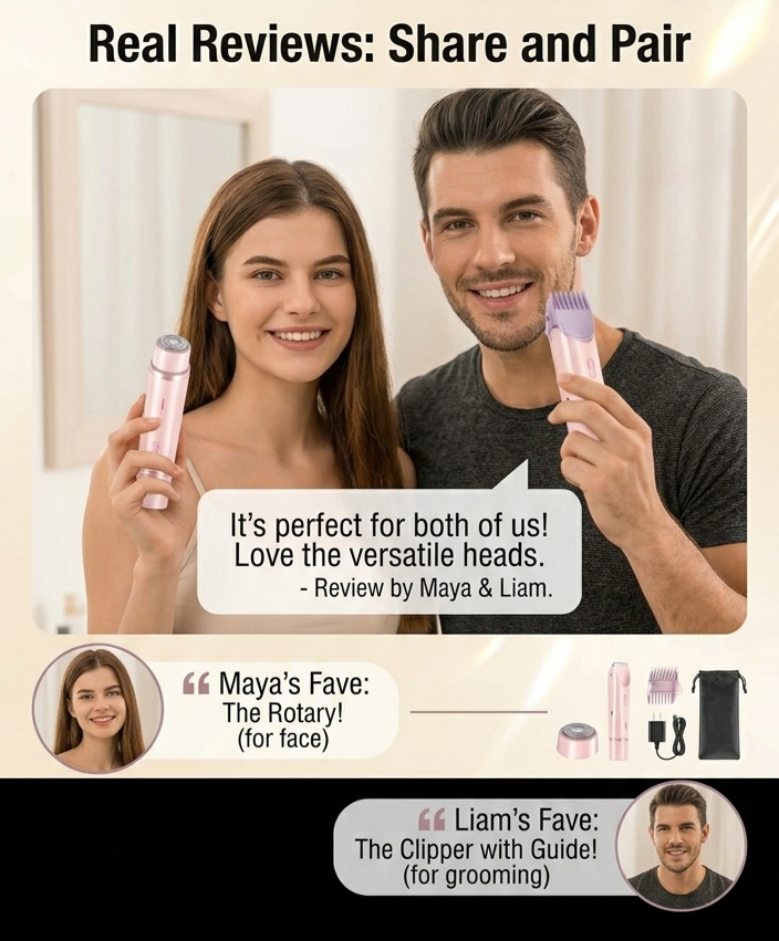 SmoothGlide Pro™ Painless Trimmer & Body Shaver for Unisex - Waterproof & Portable